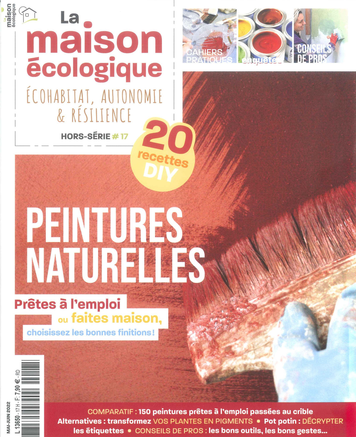 Hors-série n°17 La Maison Ecologique - Peintures naturelles