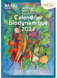 Calendrier biodynamique 2024 - Lunaire et planétaire de semis et plantations